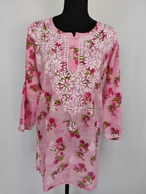 Chikankari cotton  mulmul kurta